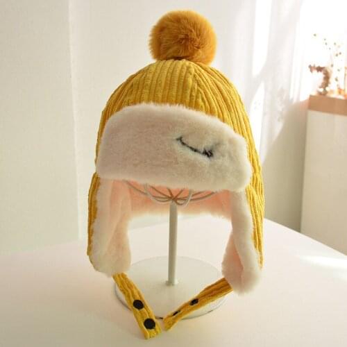 Nic Winter Hat Keep Warm Women Pilot Aviator Hat Earmuffs Beanies 2019 Russian Ski Hat Fur Bomber Faux Fur Fashionable Hats