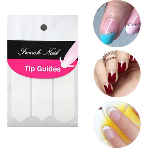 1 Sheet Nail Sticker DIY French Tips Guide Manicure Nail Art Decorations Form Fringe Guides Nail Decals