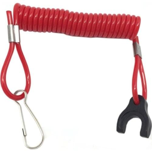 1PC Boat Outboard Engine Motor Lanyard Kill Stop Switch Safety Tether For TOHATSU qiang