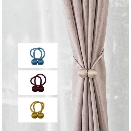 1pcs pearl earphones curtain straps magnet buckle curtain straps window accessories pearl magnet buckle rope curtain rod accesso