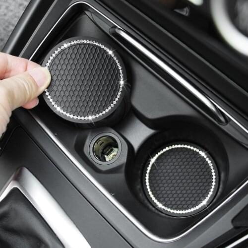 1X Car Interior Water Cup Bottle Holder Anti-slip Pad Mat for ssangyong kyron Daewoo Geo for lsuzu for Lexus For Fiat 500 punto