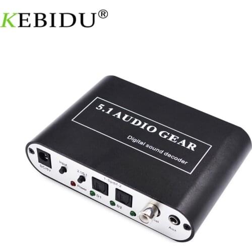 5.1 CH Audio Decoder SPDIF Coaxial To RCA DTS AC3 Optical Digital Amplifier Analog Converte Amplifier HD Audio Rush Players/DVD