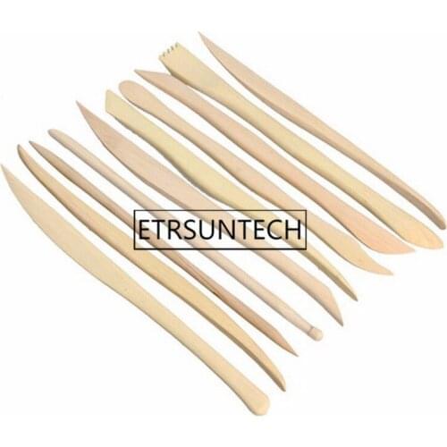 50sets Wood Carving Crafts Wooden Clay Sculpture Knife Pottery Sharpen Modeling Little Figurines Pottery Tools