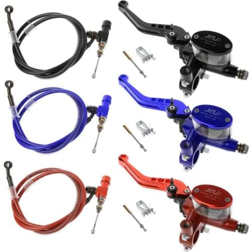 7/8" 22mm Motorcycle CNC Hydraulic Clutch Kit Lever Master Cylinder Knitting Oil Hose 125 ~ 250cc