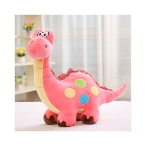 Large 50cm cartoon pink dinosaur plush toy soft doll throw pillow birthday gift b0109
