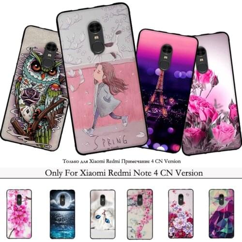 For Xiaomi Redmi Note 4 Note4 case soft TPU Silicone phone Case Cover for Xiaomi Redmi Note 4 phone cover Fundas CN