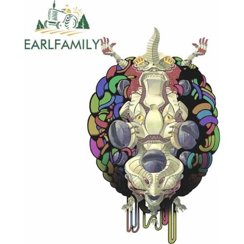 EARLFAMILY 13cm x 8cm For Robot God Car Stickers Windows Decal Motorcycle Occlusion Scratch Auto Air Conditioner Decoration