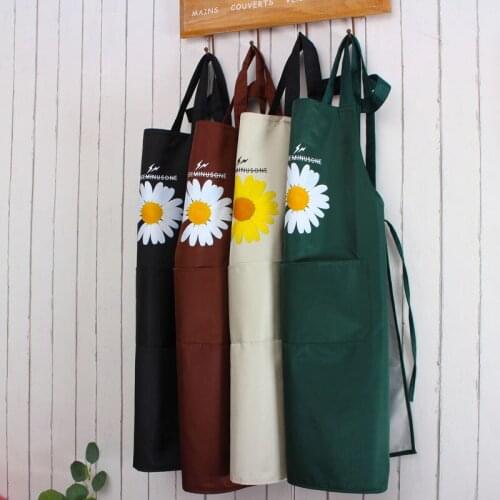 Nordic style fashion strap apron home kitchen waterproof and oil proof custom printing