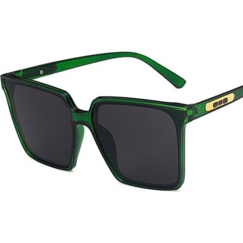 Classic New Ladies Big Frame Square Plastic Glasses Men And Women Fashion Black Mirror Outdoor Luxury Retro Glasses Uv400