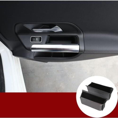 Car Rear Door Armrest Storage Box for Mercedes Benz GLA Class H247 2020-2021 Container Holder Stowing Tidying