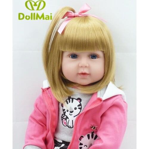 60cm Silicone Reborn Baby Doll Toys 24 inch Vinyl Princess Toddler bebes reborn l.o.l Dolls Girls Birthday Gift Present