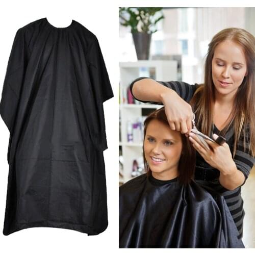 Black Hairdressing Cape Professional Hair-Cut Salon Barber Cloth Wrap Protect Gown Apron Waterproof Cutting Gown Hair Cloth Wrap