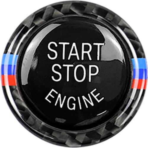 Sticker Cover Trim Car Styling Accessories Engine Start Stop Button Replace Cover Trim Sticker for BMW E90 E92 E93 320i