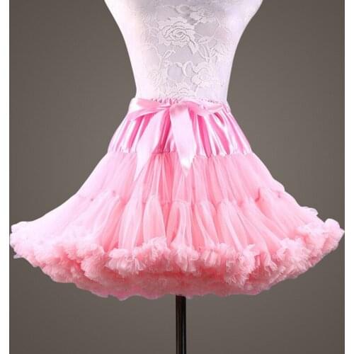 New Puffy Pink Purple Ball Gown Underskirt Swing Short Dress Petticoat Cosplay Petticoat Ballet Tutu Skirt Rockabilly Crinoline