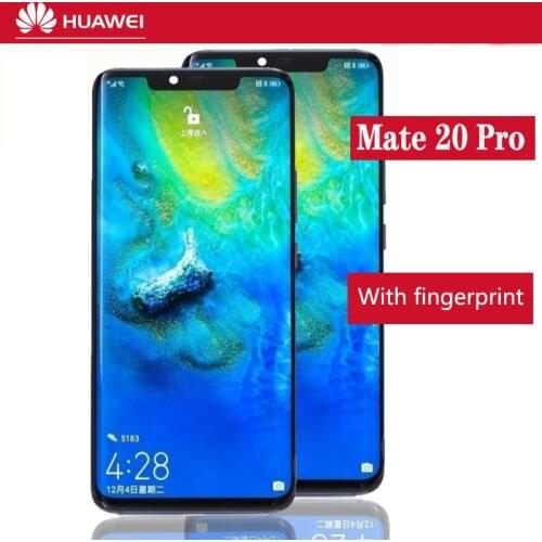 Original 6.39'' Display fingerprint Replacement for Huawei mate20 Mate 20 Pro LCD Touch Screen LYA-L29 Digitizer Assembly