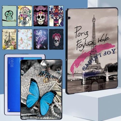 Plastic Tablet Hard Case for Huawei MediaPad T5 10 10.1 Inch Lightweight Protective Shell + Free Stylus