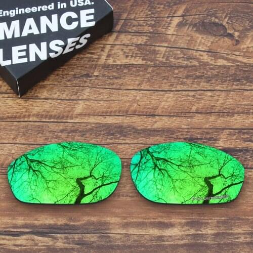 ToughAsNails Resist Seawater Corrosion Polarized Replacement Lenses for Oakley Encounter Sunglasses Green Mirrored
