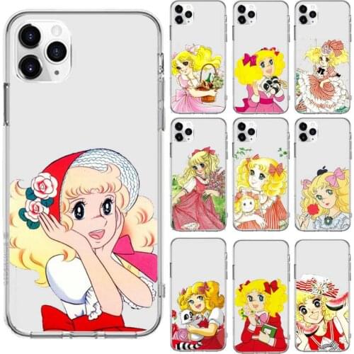 Anime Manga Candy Transparent phone case for iPhone 6 7 8 11 12 s mini pro X XS XR MAX Plus se cover funda shell