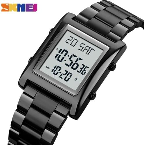 SKMEI LED Stopwatch Mens Women Watches Sport Digital Men Wristwatch Slim Dial Design Waterproof Male Female Watch reloj 1660
