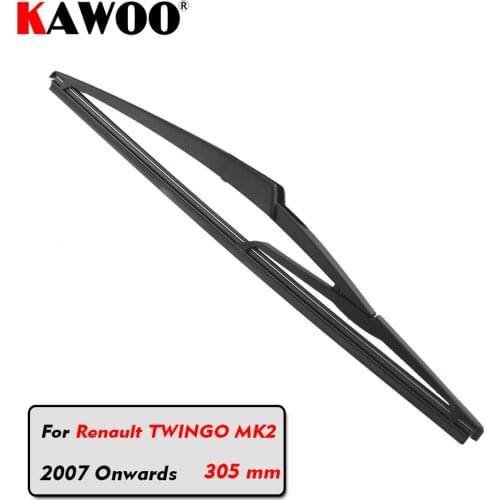 KAWOO Car Rear Wiper Blade Blades Back Window Wipers Arm For Renault Twingo MK2 Hatchback (2007-) 305mm Auto Windscreen Blade