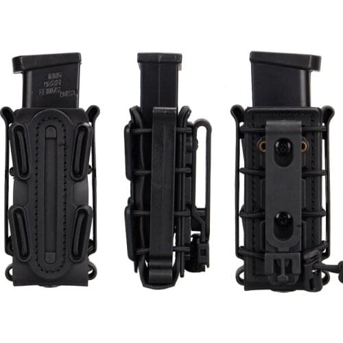 Tactical 9mm Soft Shell Rifle Mag Carrier Pistol Magazine Pouch Holster Hunting Military Airsoft Fastmag Belt Clip Molle Pouches
