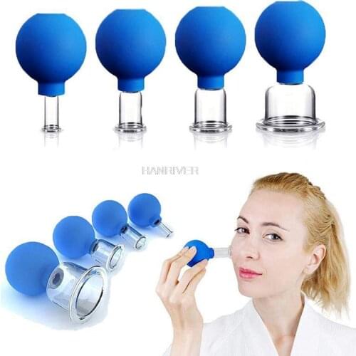 Facial cupping dial the rib eye cupping is facial massage PVC ball go vacuum cupping cans cup flat cupping