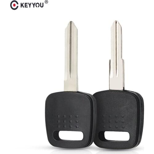 KEYYOU 10PCS Replacement Transponder Key Fob No Chip NSN14/ NSN11 Uncut Blade Fit For Nissan A33/A32 Car Key Case Shell