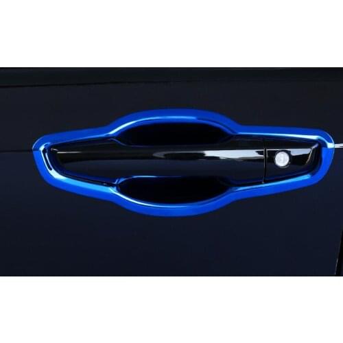 3 Colors 8 Pcs Multifunction Stainless Steel Side Door Handle Bowl Protector Cover Trim For Honda CRV 2017 Exterior Car Styling