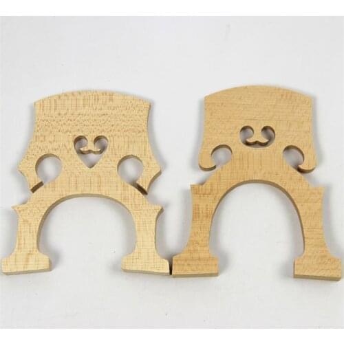Free Shipping B 2 Pcs Solid Maple Wood France And Belgium 4/4 Cello Bridge Accessories