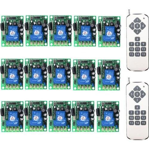 DC85V 110V 220V 265V RF Wireless Remote Control Light Motor Switch System Transmitter+Receiver/lamp/Garage Door