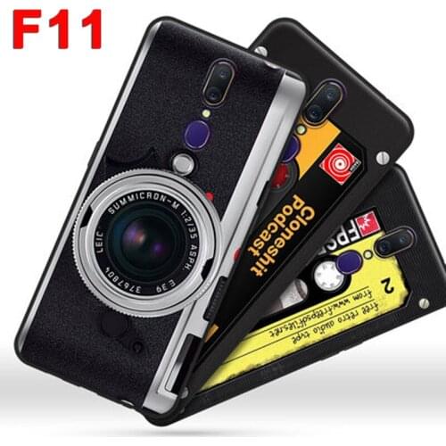 For OPPO F11 Case 6.53" TPU Soft retro camera phone Cover For OPPO F11 case OPPOF11 coque Shockproof Protective shell cases