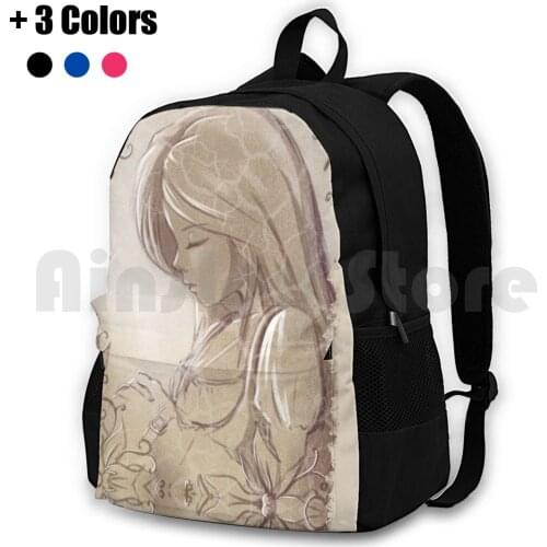 Garnet Outdoor Hiking Backpack Waterproof Camping Travel Games Final Fantasy