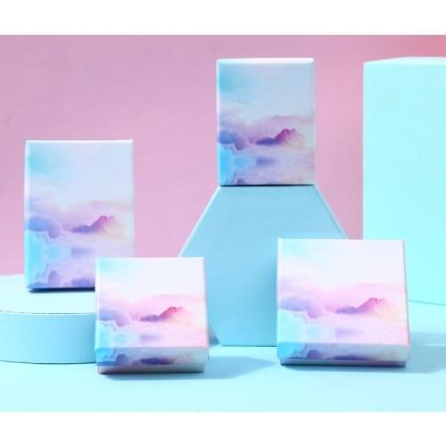 Cardboard Jewelry Boxes Set Gifts Present Storage Display Boxes For Necklaces Bracelets Earrings Rings Necklace Square Rectangle