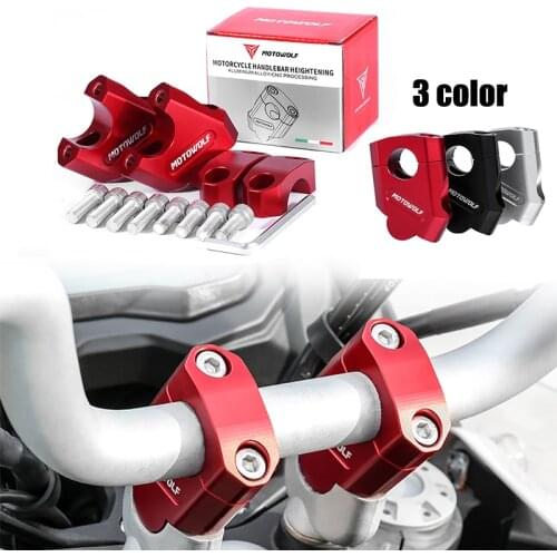 7/8" 22mm 28mm Handlebar Riser Mount Clamp handle bar risers Handle bar grip part Universal Motorcycle For Honda BMW YAMAHA