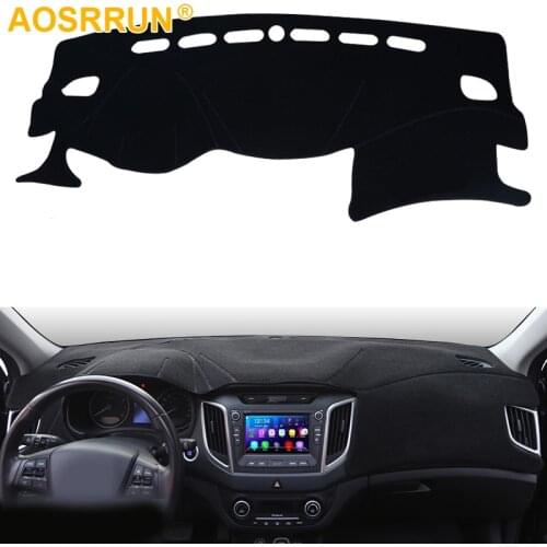 Car Dashboard Cover Avoid Light Pad Instrument Platform Dash Board Cover For Hyundai Creta 2015 2016 2017 Car Accessories