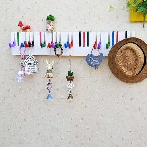 Wall Mount Coat Piano Hooks Heavy Duty Hook with Large Metal Screws, Home Storage Rack Hat Scarfs Key Bag for Living,Dining Room