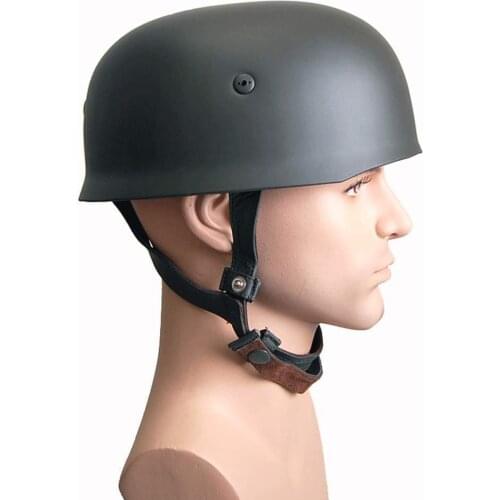 WWII WW2 German Fallschirmjager M38 Steel Helmet GRAY motorcycle helmet WORLD WAR II SOLDIER MILITARY WAR REENACTMENTS EQUIPMENT