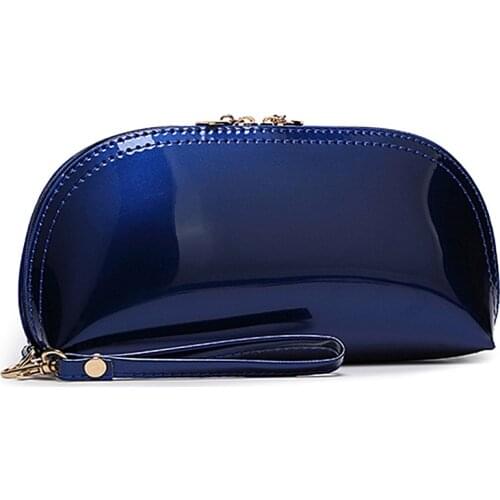 2018 New Fashion Women Wallet Patent Leather Candy Color Clutch Bag Preppy Lovely Coin Handbag Shell Red Black White Wallet