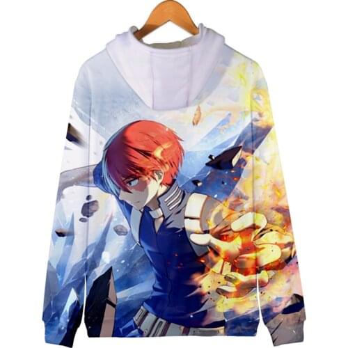 New Anime My Hero Academia Midoriya Izuku All Might 3D printed Zipper hoodies kids sweatshirt Men/Womens Anime hoody Jacket men