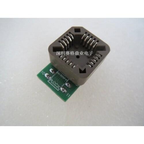 Opentop PLCC20 PLCC420-DIP20 IC Burning seat Adapter testing seat Test Socket test bench in stock free shipping