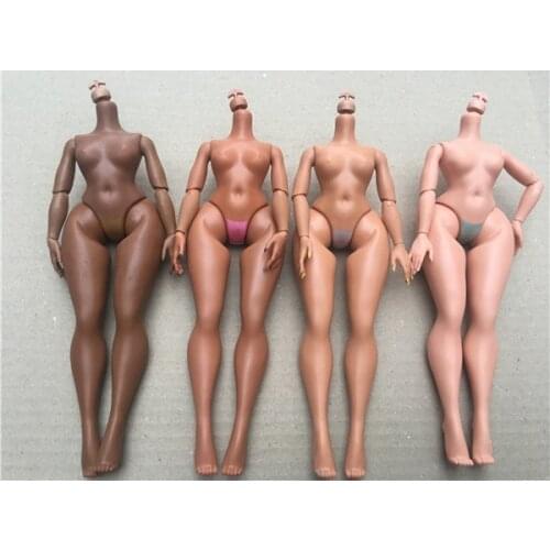 Original Good Condition Joints Movable Female Body Fashion Big Sister Black White Brown Naked Bodies DIY Toys Christmas Gifts