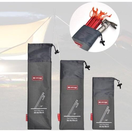 Camping Tent Nail Storage Bag Oxford Cloth Ground Outdoor Camping Tent Pegs Bag Hammer Wind Rope Tent Nail Storage Pouch