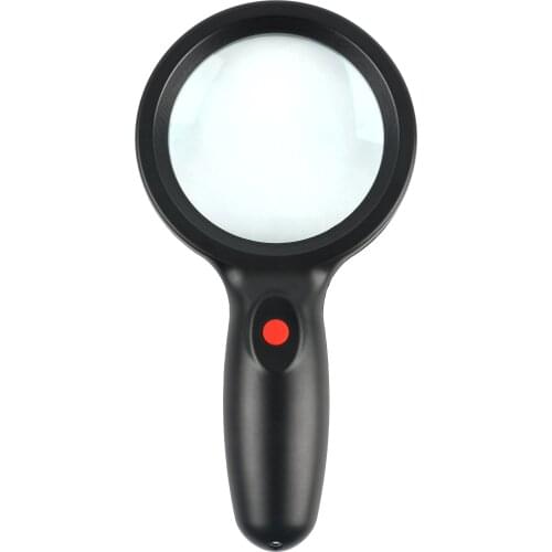 Portable LED Light Bright Magnifier Handheld Magnifier Magnifying Glass With 18 LED Lamp 10X 5X/15X 10X/20X For Reading Repair