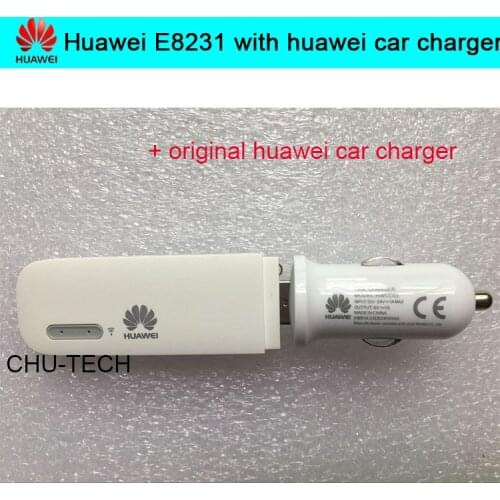 Unlocked Original Huawei E8231 with original huawei car charger 21M 3G USB wifi dongle