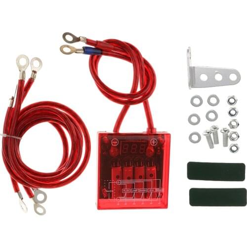 Replacement Car SUV DC 12V Fuel Saver Voltage Stabilizer Regulator Grounding Kit