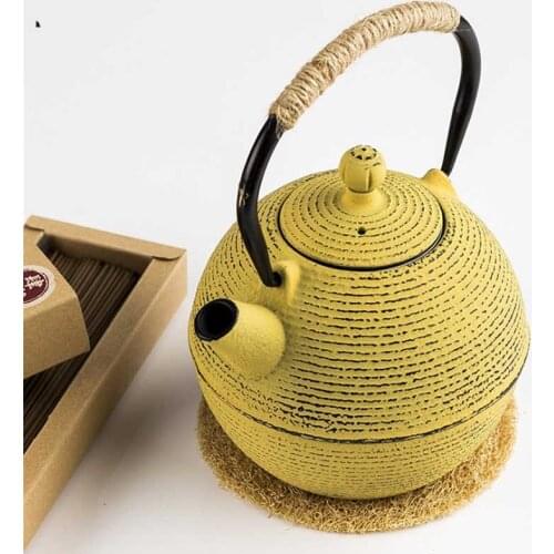680ML Japanese Iron Tea Pot Tetsubin Style TeaPot Kettle with Filter Cast Teapot Tea Boiling Water Kung Fu Oolong Tea Set
