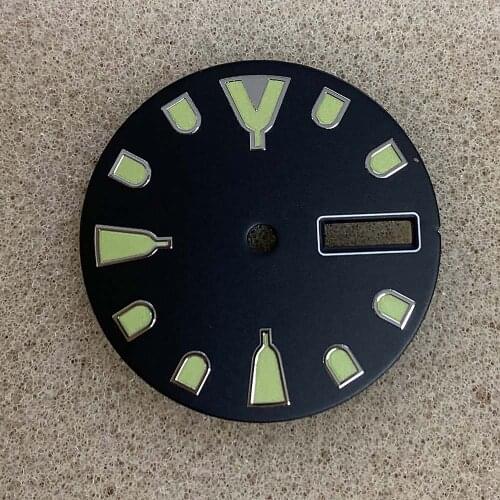 For NH36A/ SKX007/009/SBBN033/SBDX017 Movement Repair Part 28.5mm Watch Dial Ring w/ Super C3 Luminous