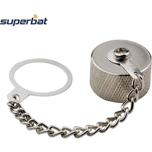 Superbat 10pcs Dust Cap for N-Type Jack Female Connector with Ring chain