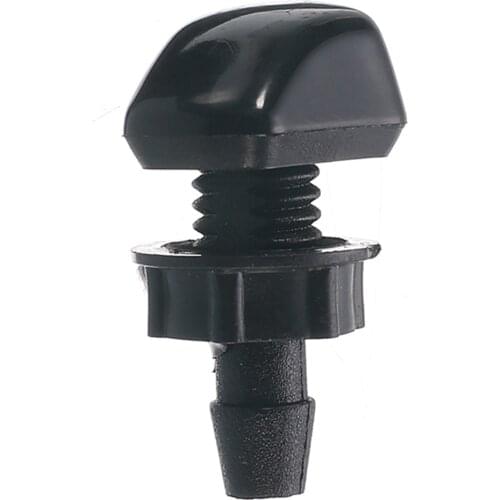 2PCS for Volvo Volkswagen Car Front Black Plastic Windshield Wiper Nozzle