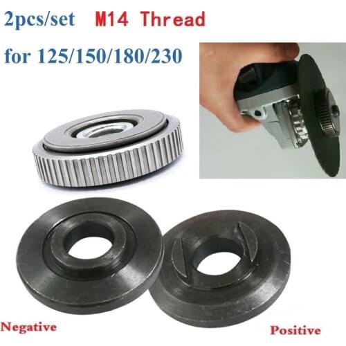 2pcs Flange Nuts M14 Thread Quick-release Clamping Nut Locking Plate Chuck Set Replacement Accessories For M14 Angle Grinder SDS
